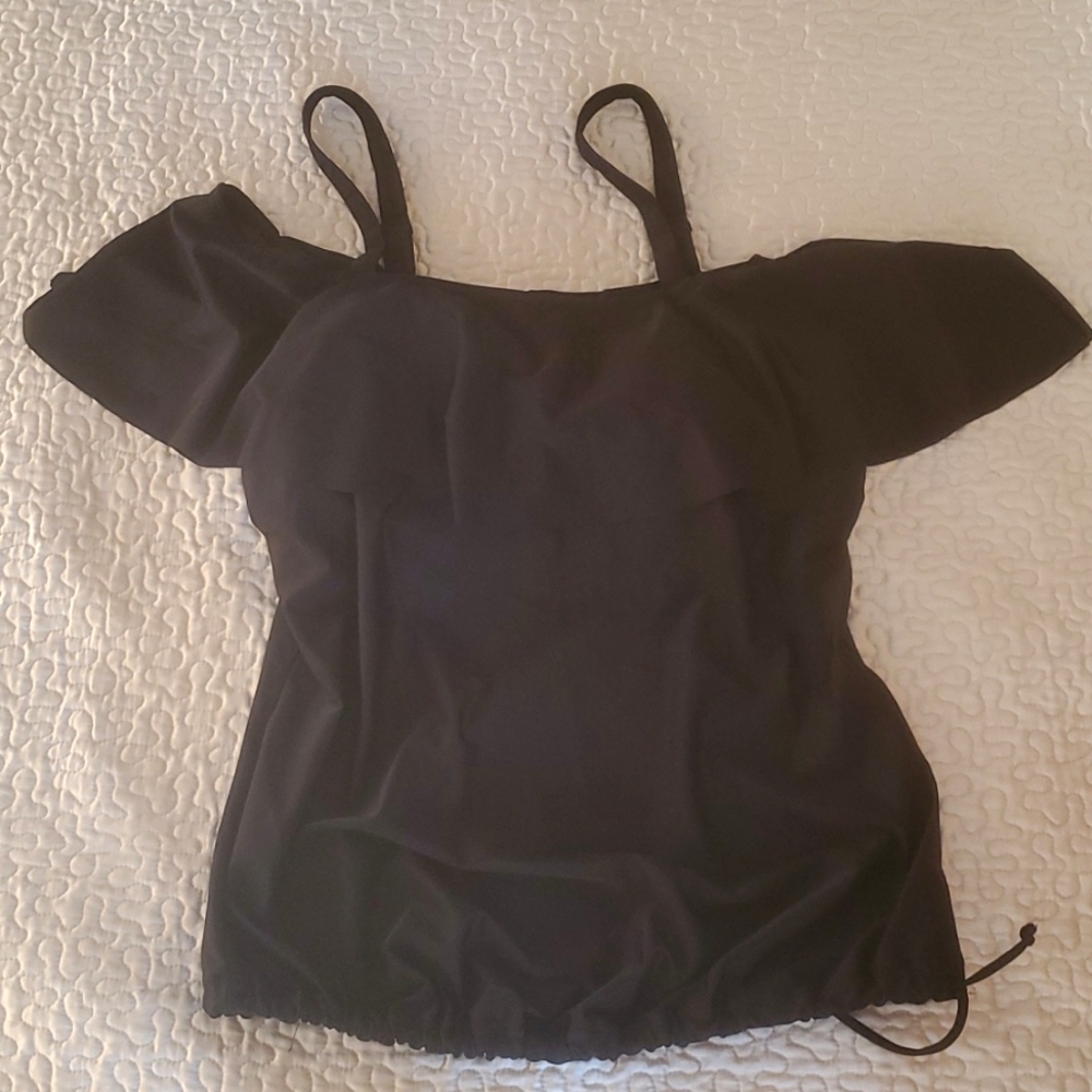 NWOT  MERMAID MATERNATY  RUFFLE TANKINI  TOP - Picture 4 of 6
